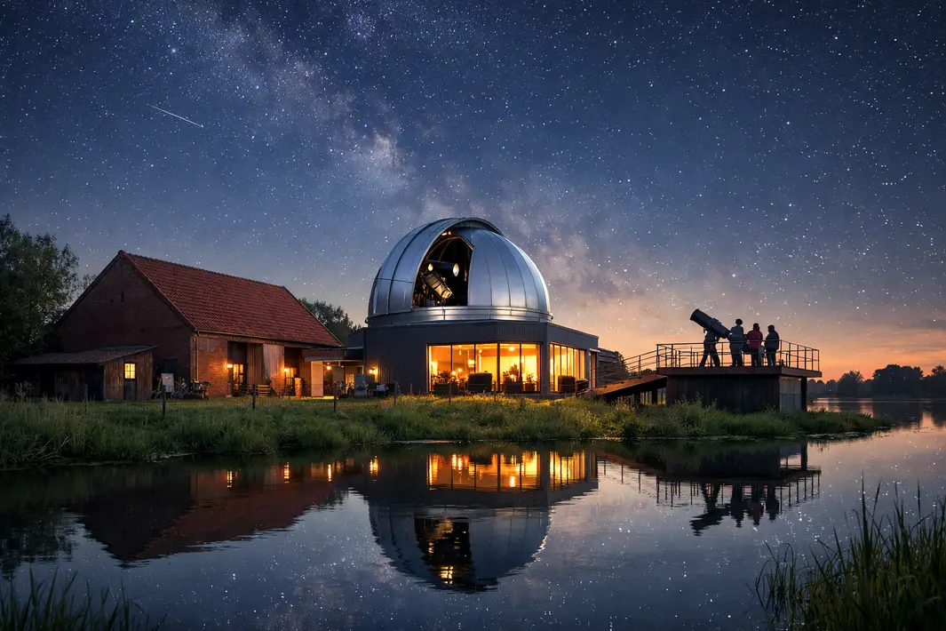 Lege boerderij bij Bussloo omgebouwd tot populaire sterrenwacht