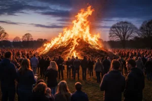 Paasvuren in Oost-Nederland trekken veel bezoekers met gezelligheid en traditie
