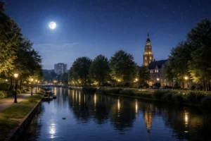 Rustig en helder nachtweer in Apeldoorn met milde temperaturen