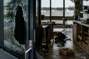 Forse schade en diefstal bij inbraak in restaurant op vliegveld Teuge