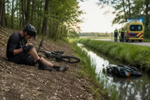 Incidenten in Gelderland: valpartij mountainbiker en motorongeluk met slootrijder